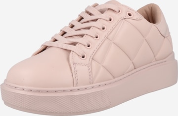 Sneaker bassa 'HILAN' di GUESS in rosa: frontale