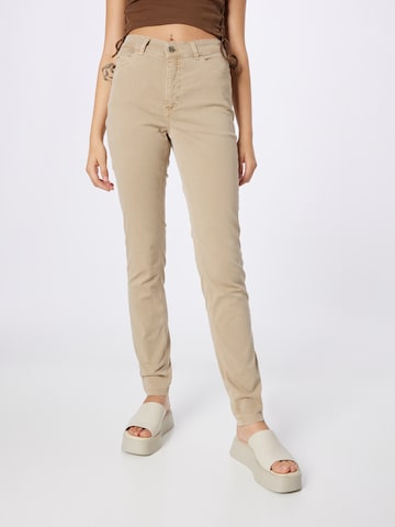 MAC Slimfit Jeans 'Dream' in Beige: voorkant