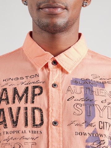 CAMP DAVID Regular fit Button Up Shirt in Pink