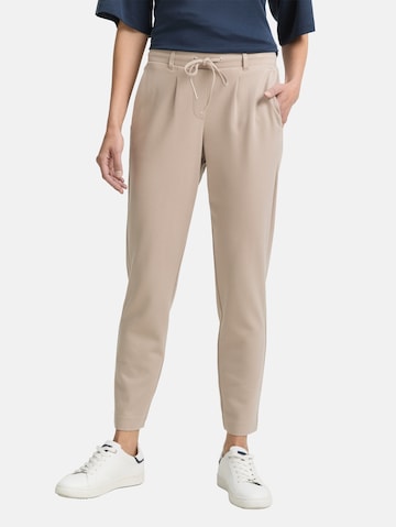 TOM TAILOR Regular Trousers in Beige: front