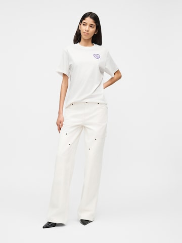 HUGO Tričko 'Vintage' – bílá