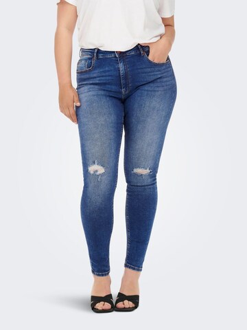 ONLY Carmakoma Skinny Jeans 'Laola' i blå: forside