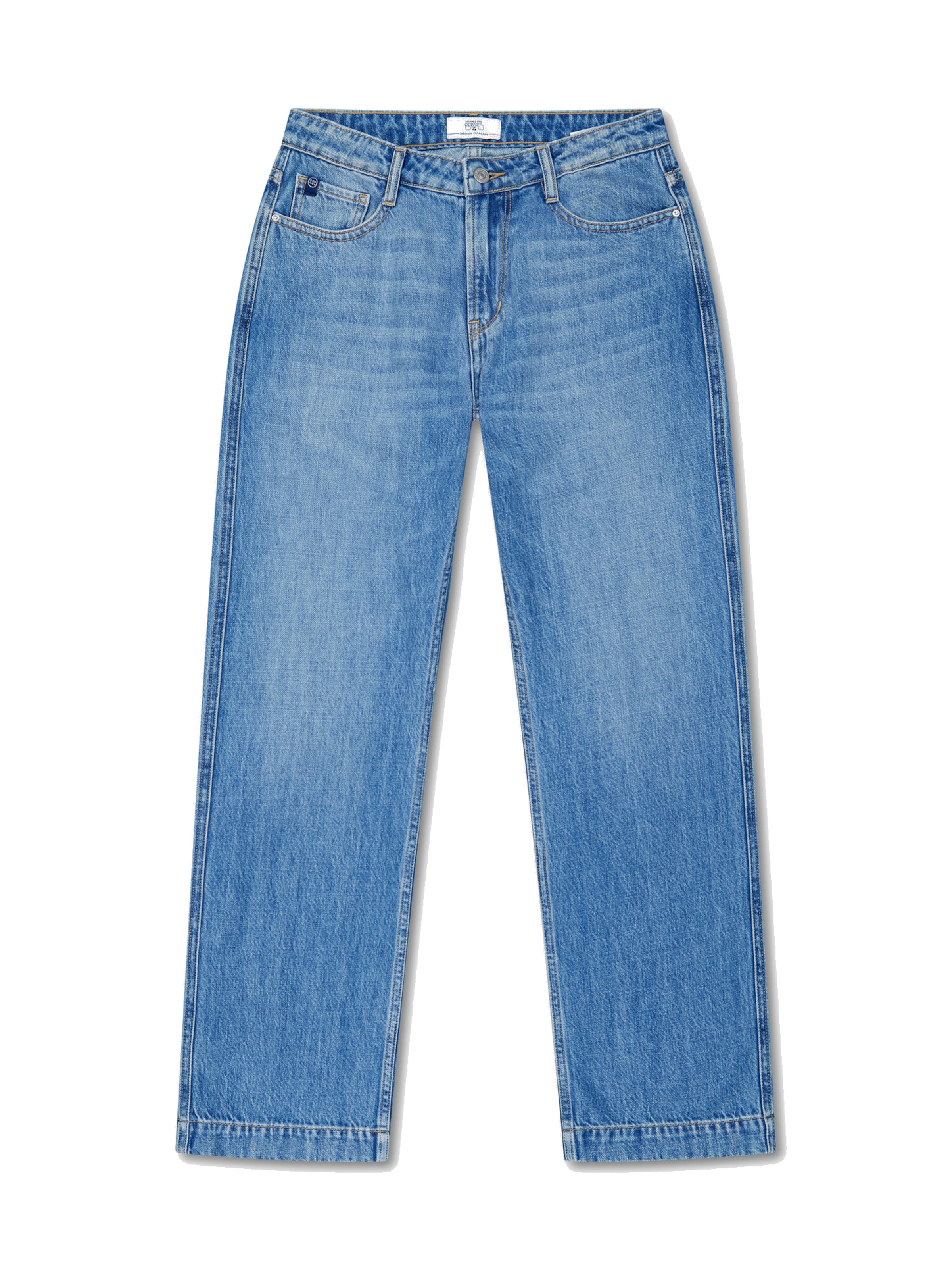 Le Temps Des Cerises Regular Jeans in Blauw: voorkant