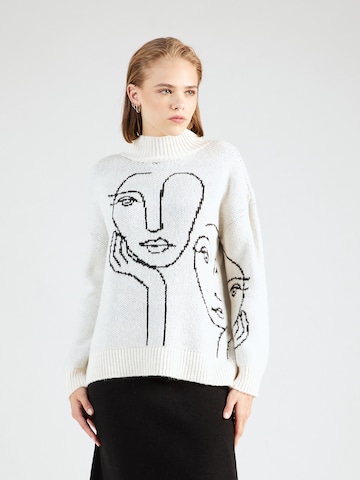 ONLY Sweater 'Viso' in Beige: front