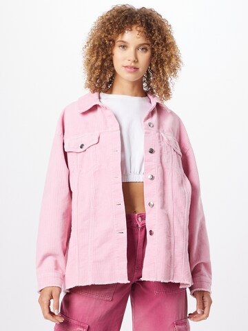 Veste mi-saison 'BITTEN' ONLY en rose : devant