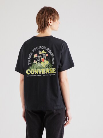 juoda CONVERSE Marškinėliai 'THANKS FOR GROWING': priekis