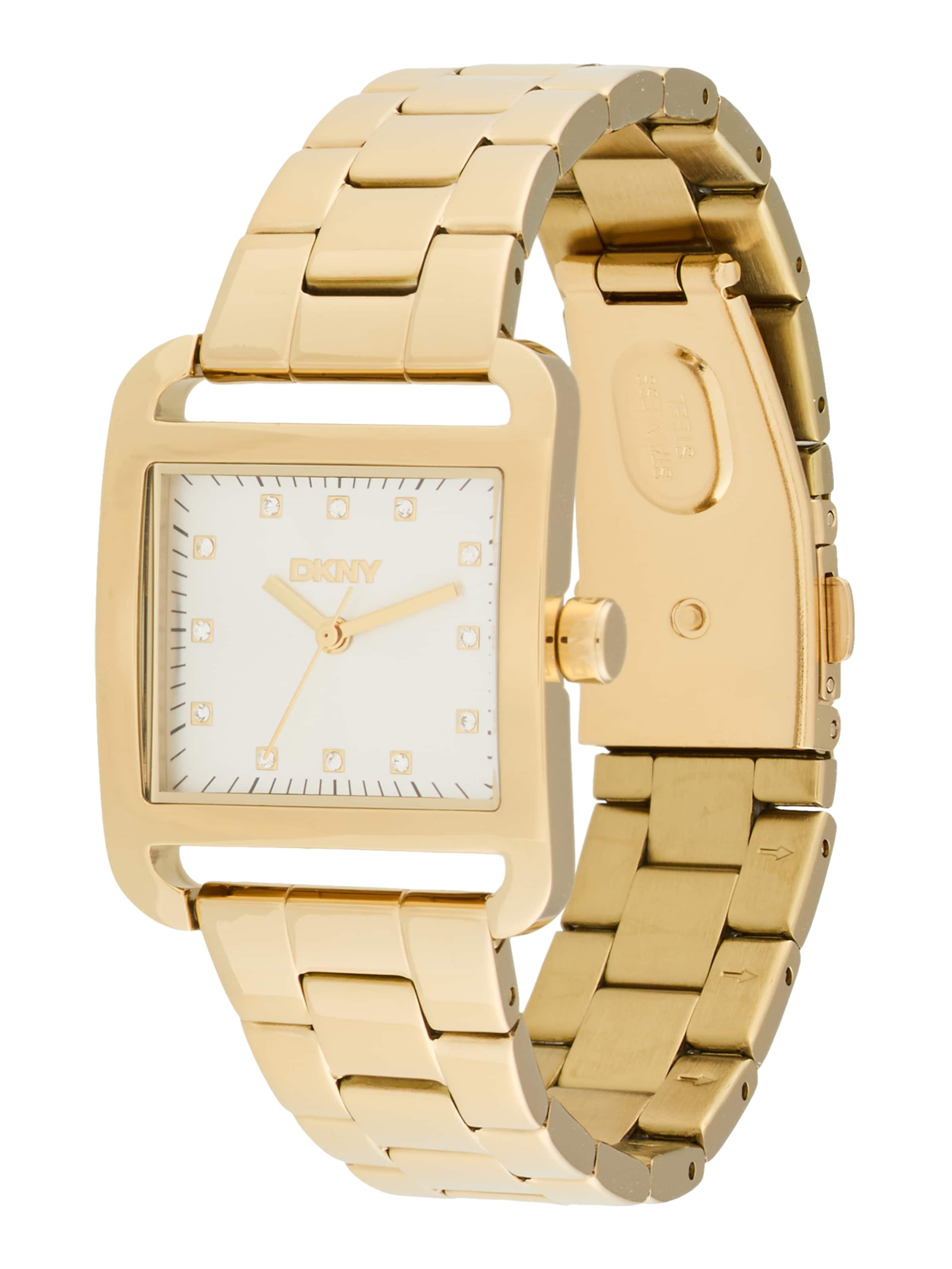 Orologio analogico 'City Midi' di DKNY in oro: frontale