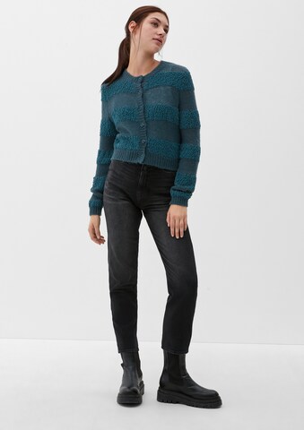 QS Strickjacke in Blau