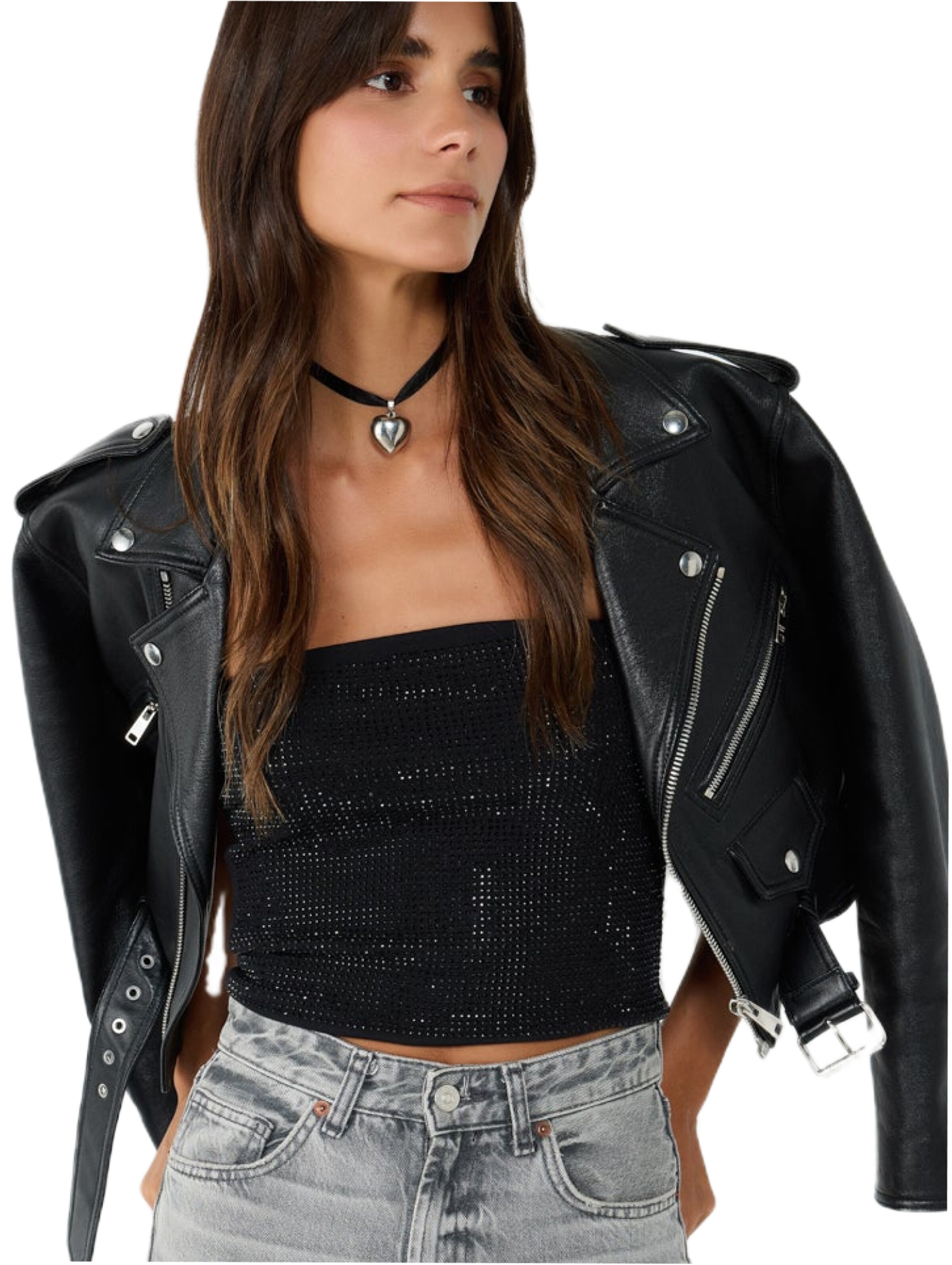 No Matter What Top in Schwarz