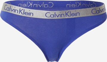 Calvin Klein Underwear Tanga – modrá: přední strana