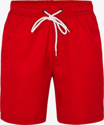 Shorts de bain Jimmy Sanders en rouge : devant