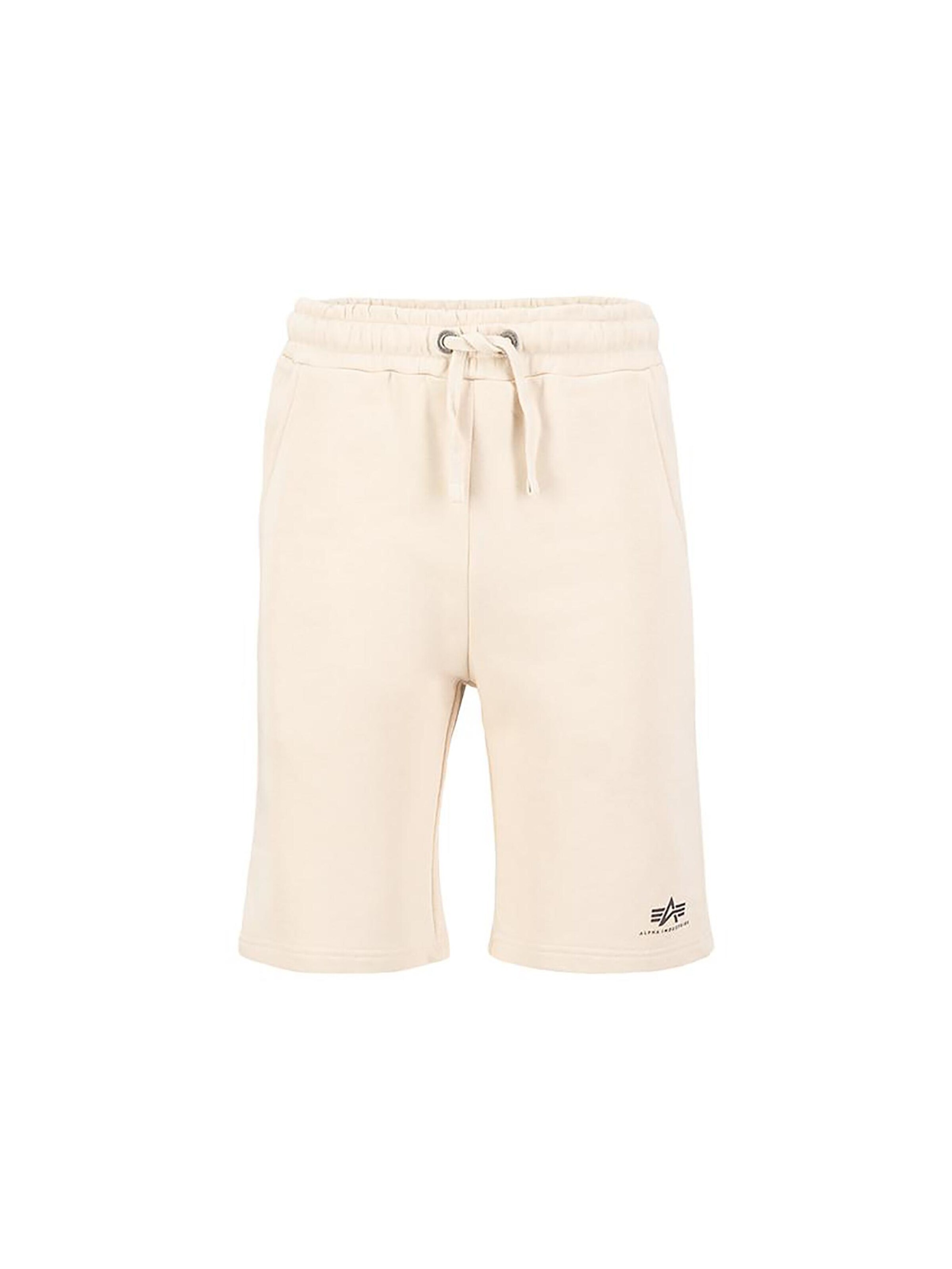 ALPHA INDUSTRIES Regular Pants 'SL' in White: front