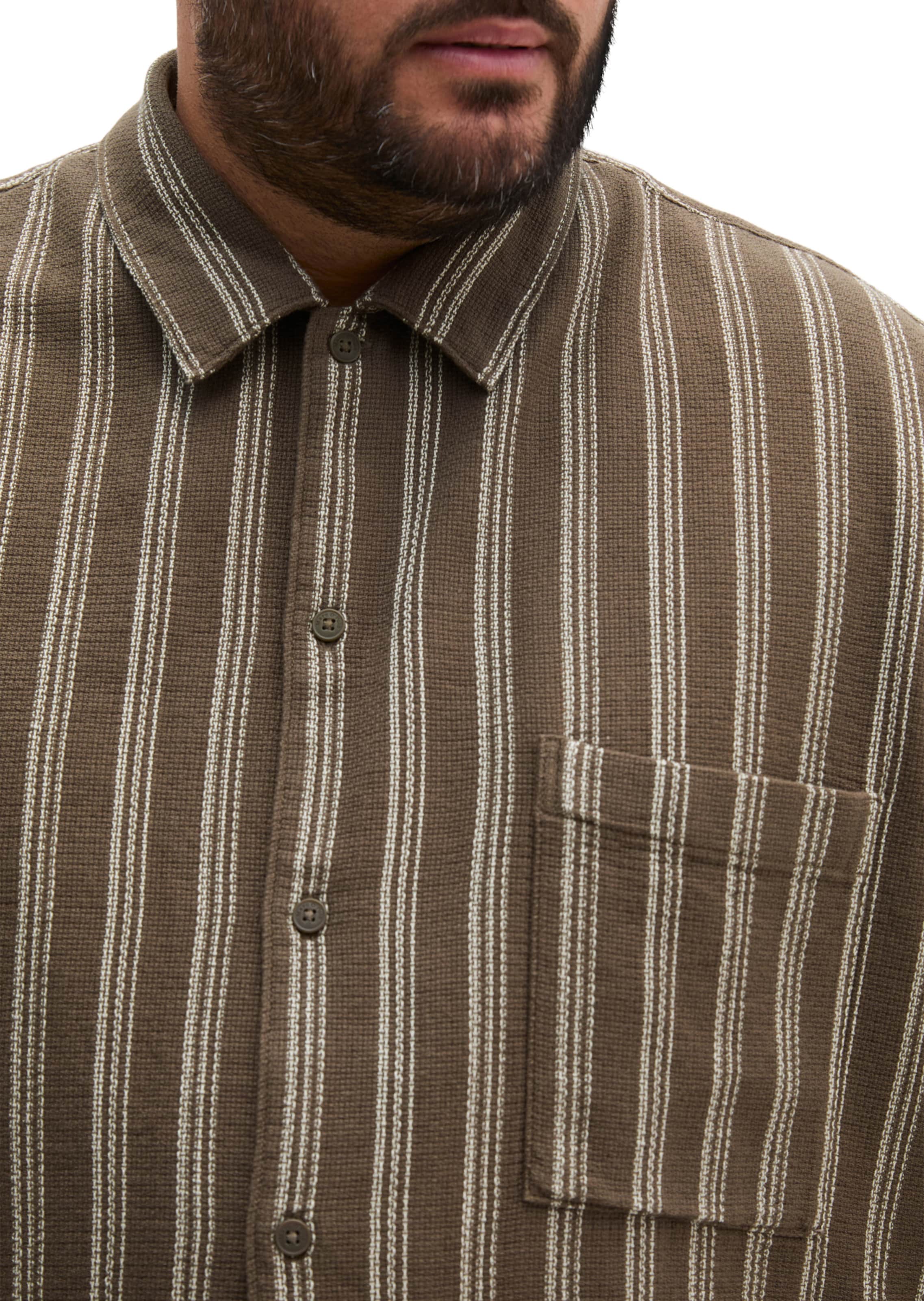 Marc O'Polo Regular fit Button Up Shirt in Brown