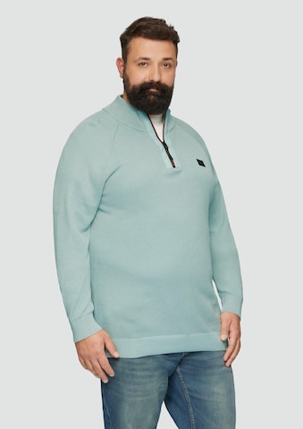 Pull-over s.Oliver Men Big Sizes en vert : devant