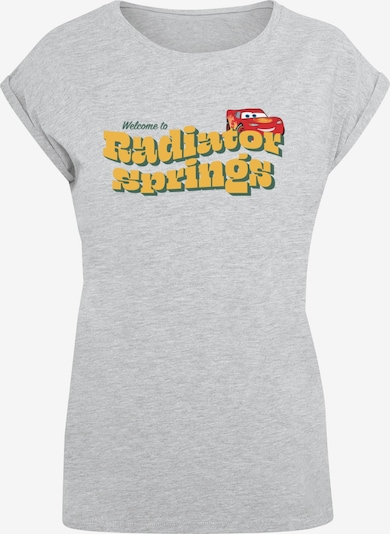 ABSOLUTE CULT Shirt 'Cars - Welcome To Radiator Springs' in curry / hellgrau / grün / feuerrot, Produktansicht