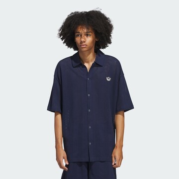 ADIDAS ORIGINALS Comfort Fit Hemd 'Summer' in Blau: Vorderseite