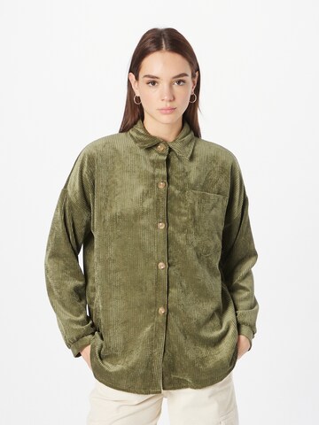 Zwillingsherz Blouse 'Sigia' in Groen: voorkant