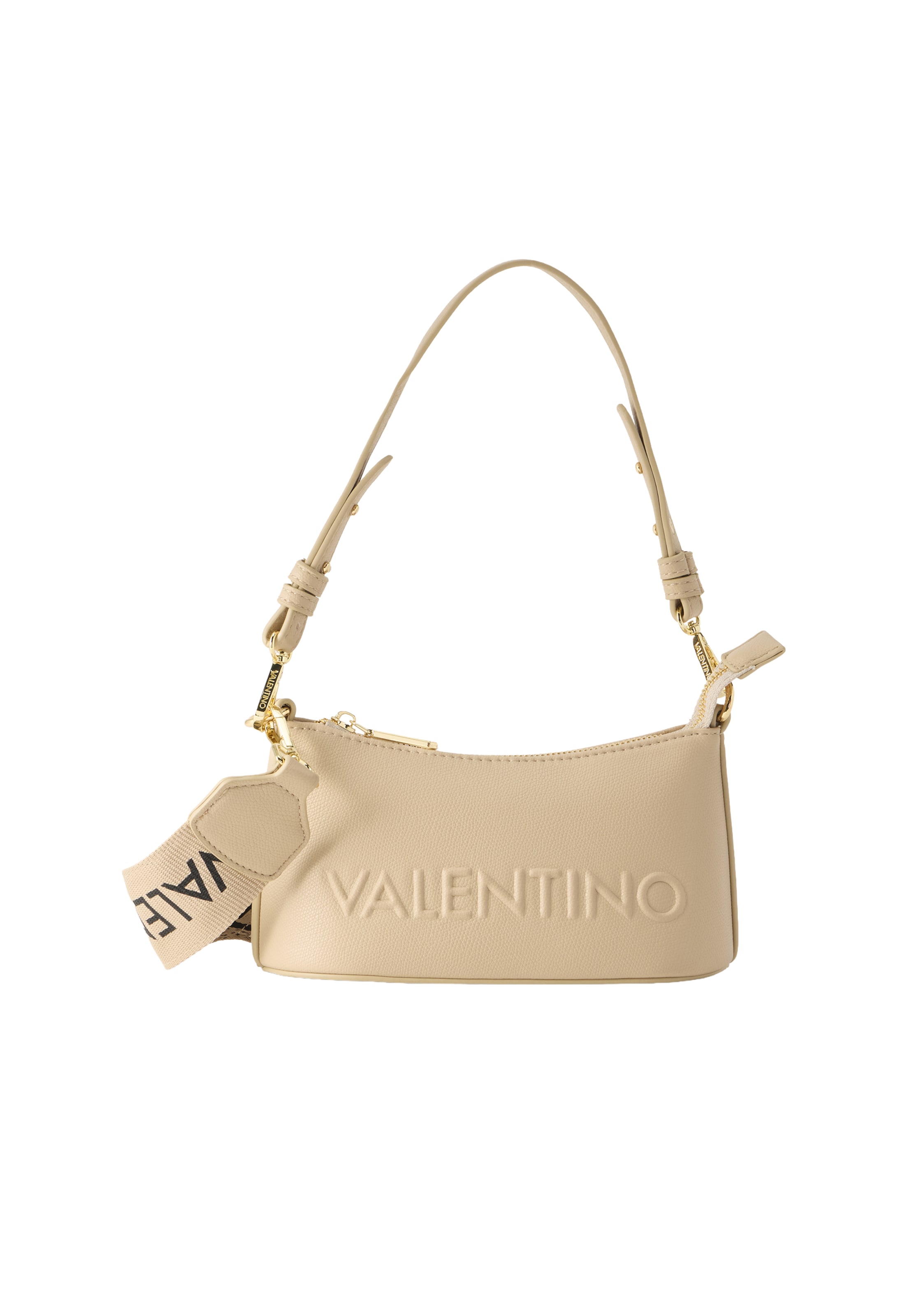 VALENTINO - Mala de ombro 'BIANKA RE' em bege: frente