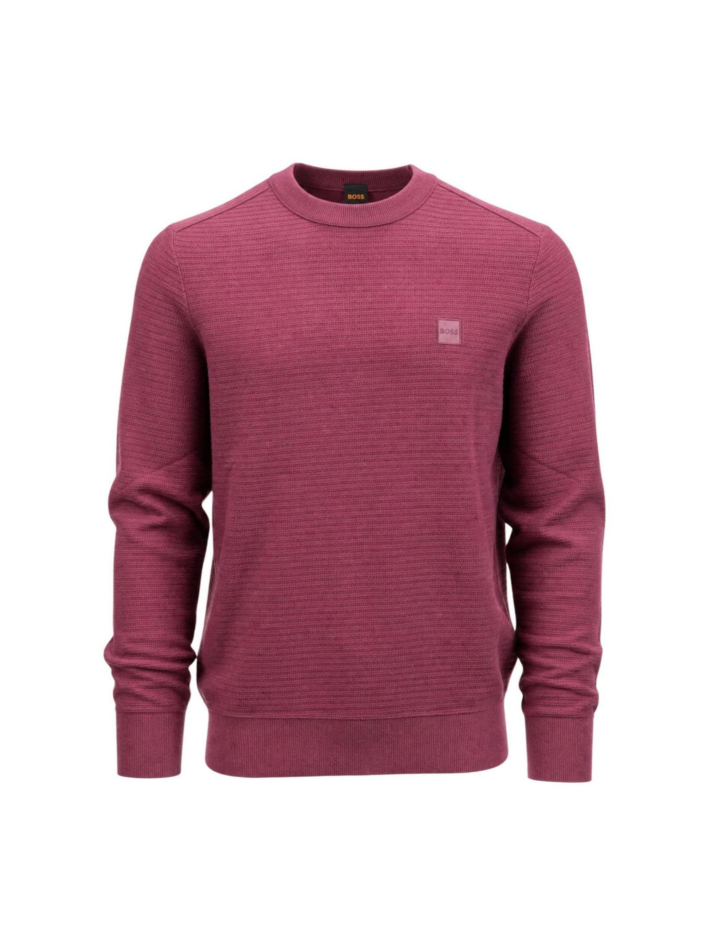 BOSS Sweater 'Anion_S 10265864 01 50527584' in Purple: front