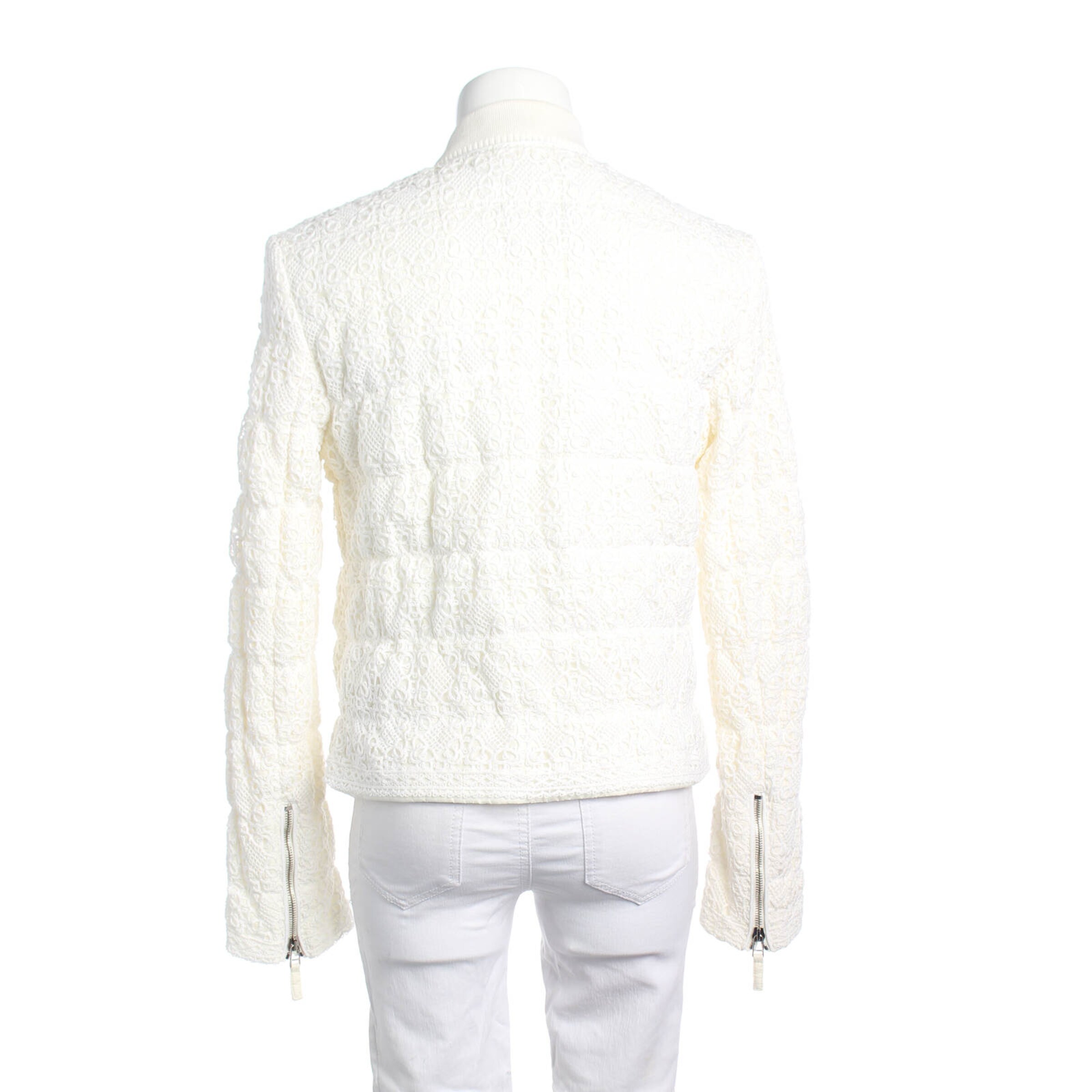 Ermanno Scervino Übergangsjacke S in Weiß