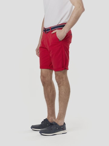 KOROSHI regular Lærredsbukser i rød