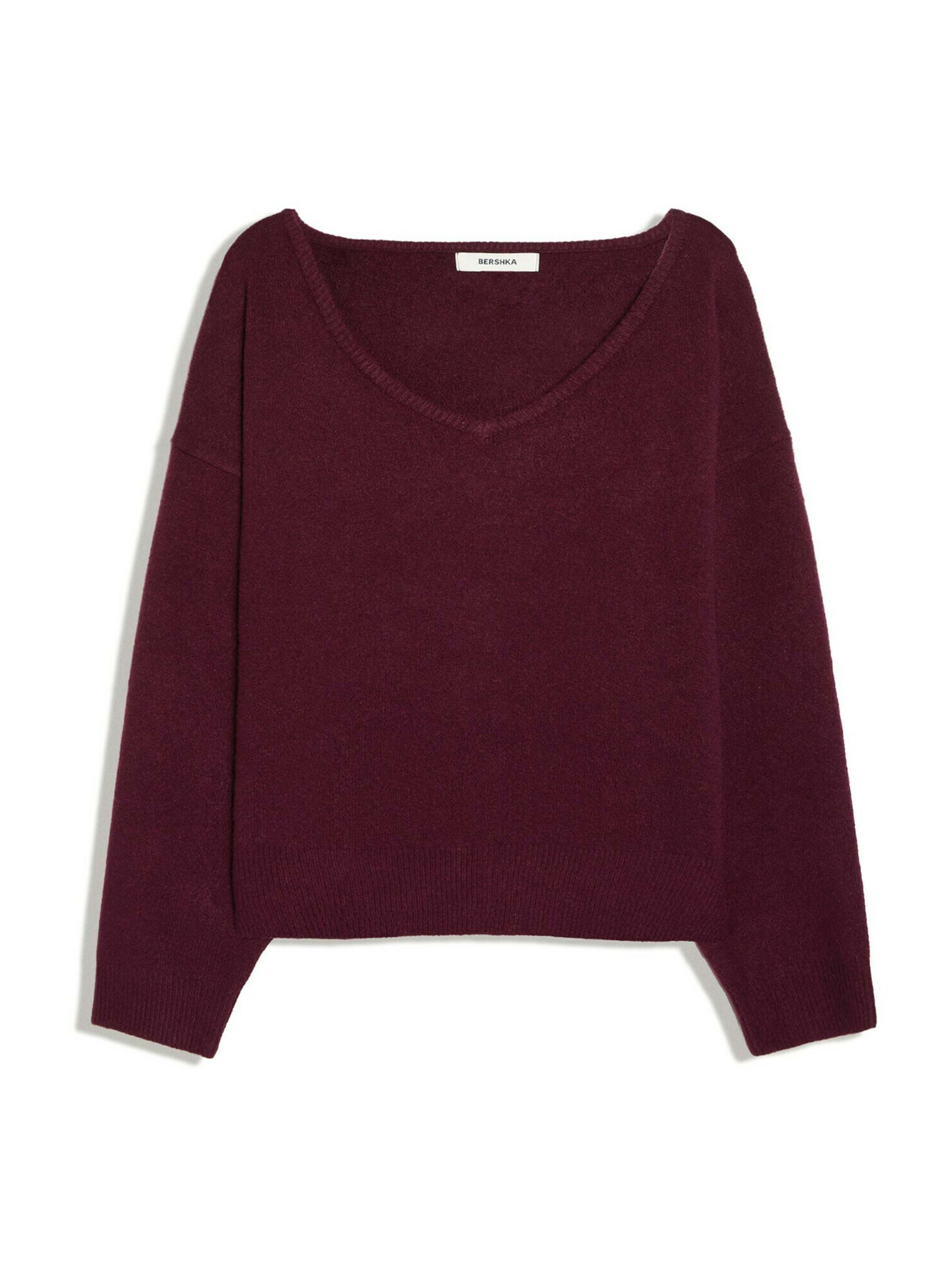 Pull-over Bershka en rouge : devant