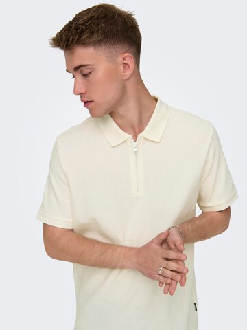 Only & Sons Poloshirt 'MIKE' in Weiß