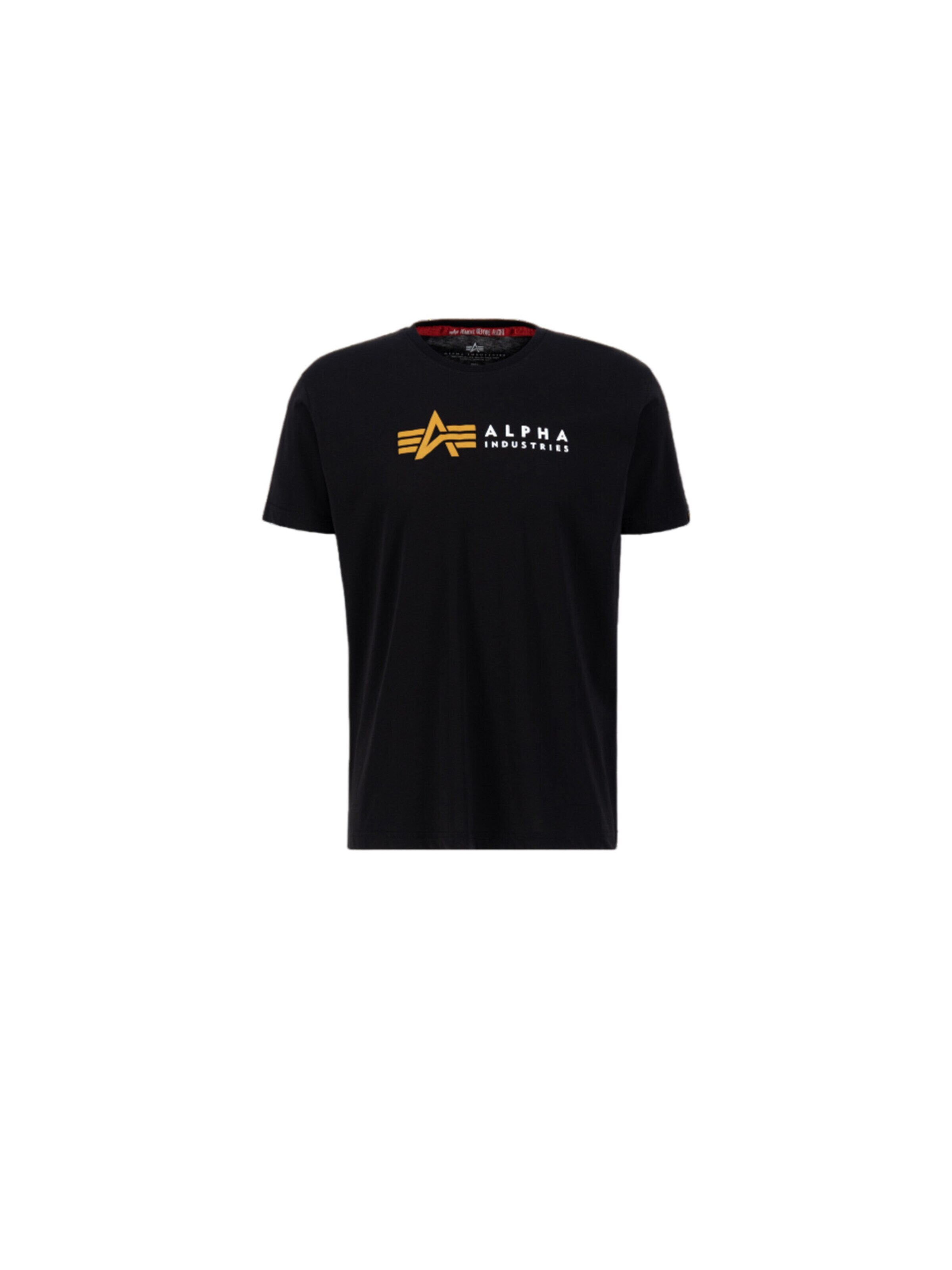 ALPHA INDUSTRIES Shirt 'Alpha Label PP' in Black: front