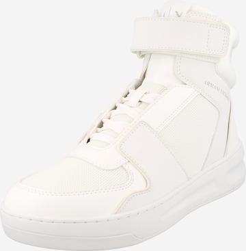 ARMANI EXCHANGE Sneakers hoog in Wit: voorkant