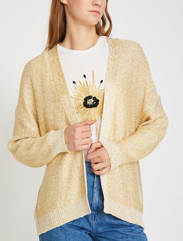 Koton Knit cardigan in Gold