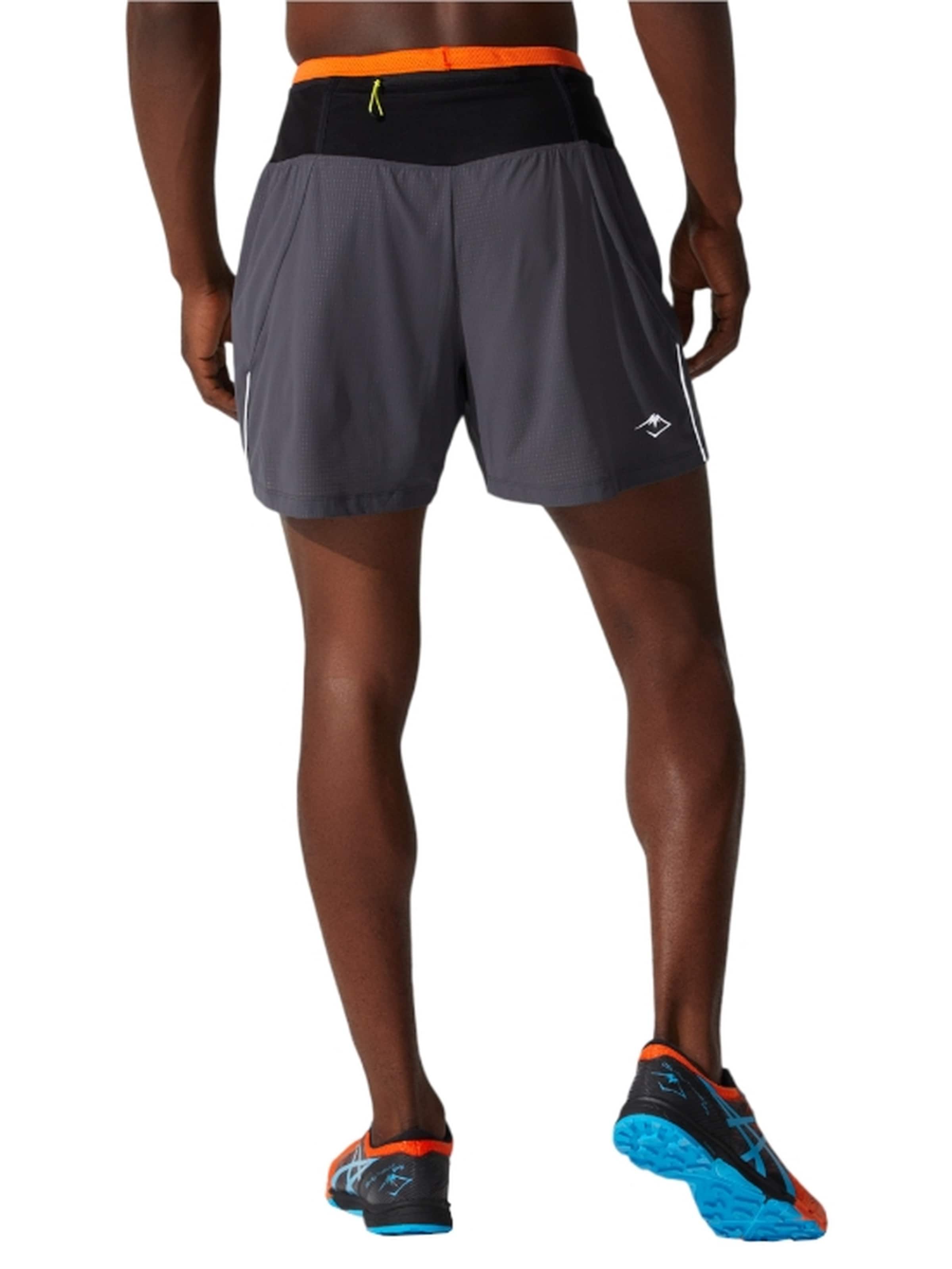 ASICS Regular Workout Pants 'Asics Fujitrail' in Grey
