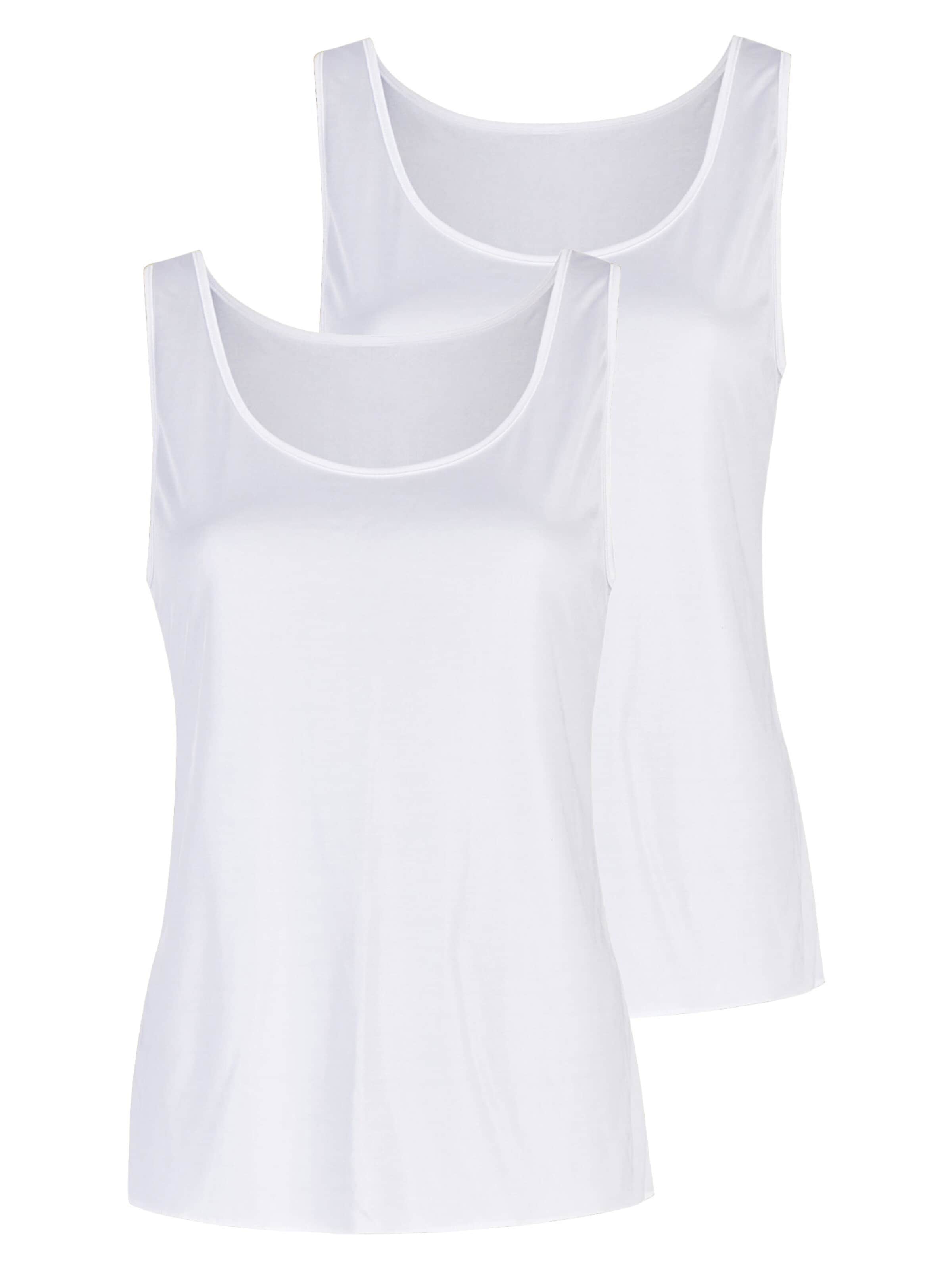 Nina von C. Undershirt 'Elegance' in White: front