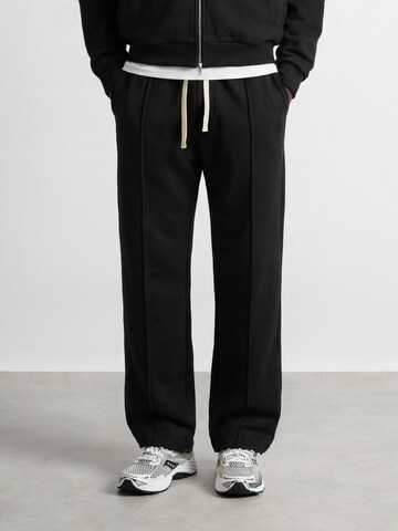 Burocs Wide leg Workout Pants 'Sweat Seam' in Black