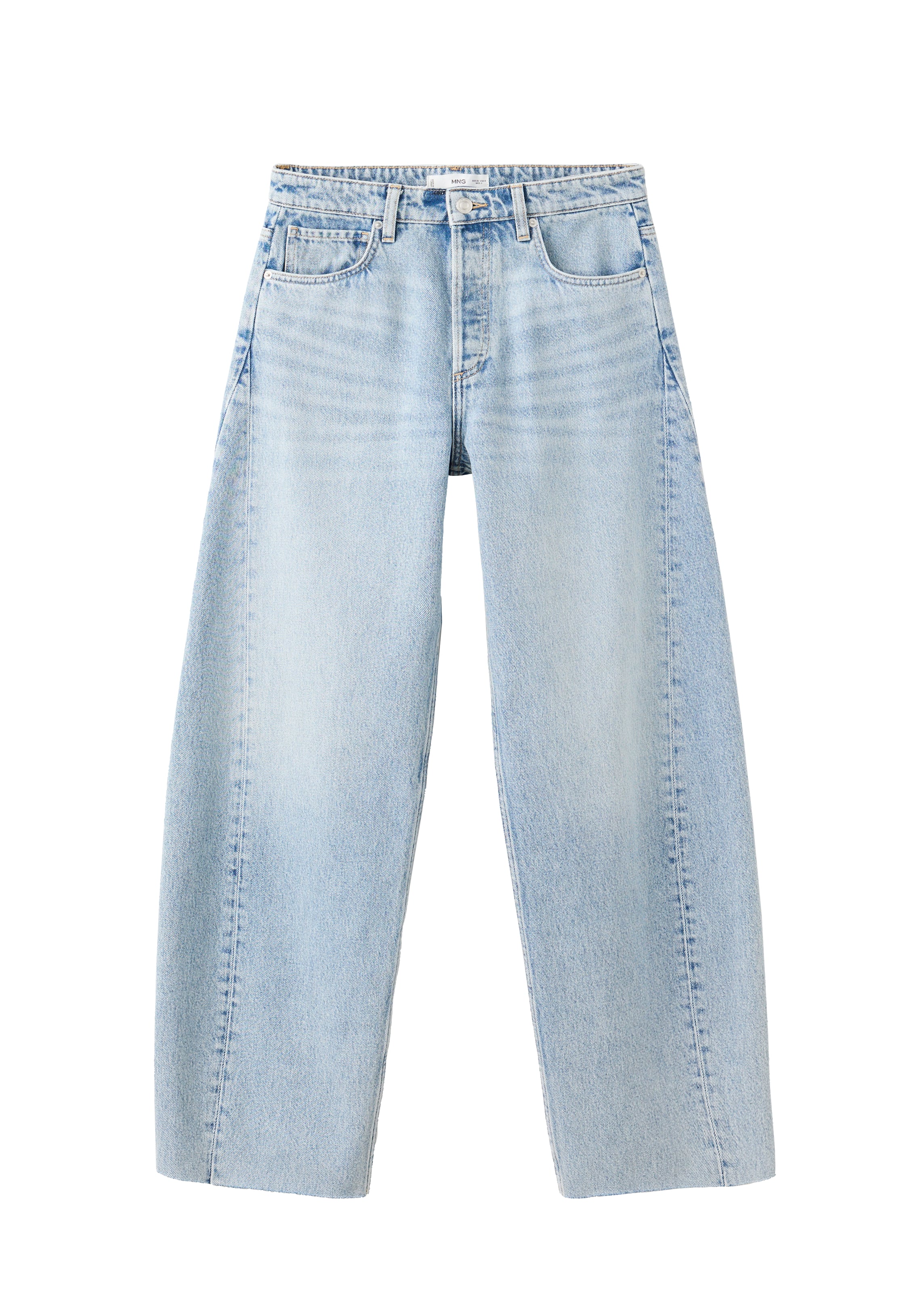 MANGO Wide Leg Jeans 'SCARLETT' in Blau: Vorderseite