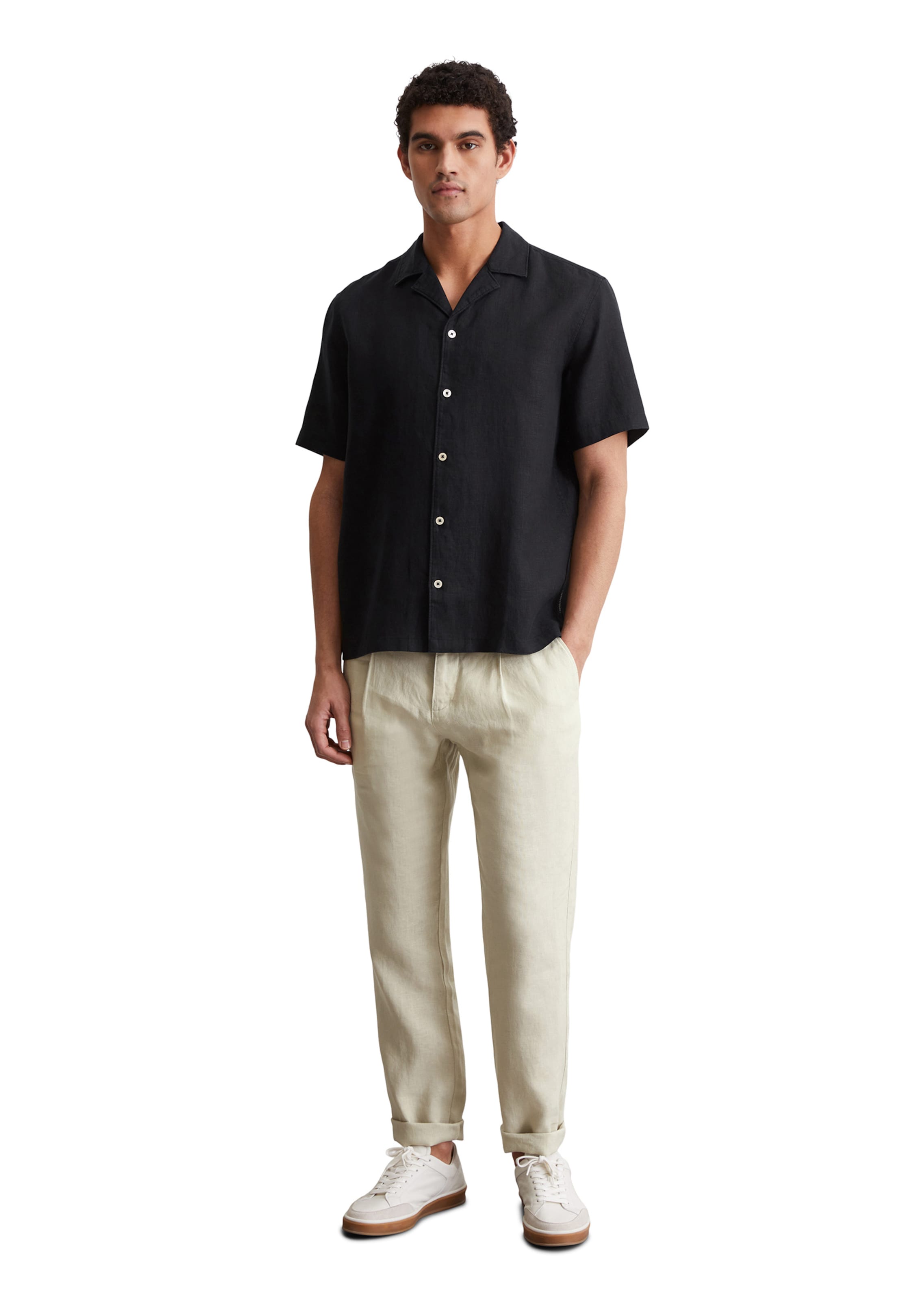 Marc O'Polo Regular Fit Hemd in Schwarz
