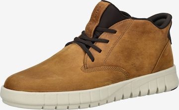 Baskets hautes GEOX en marron : devant