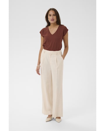 Kaffe T-Shirt 'KALise' in Braun