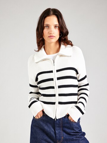 HOLLISTER - Casaco de malha em branco: frente