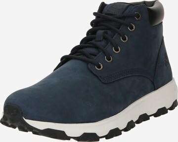 TIMBERLAND Lace-Up Boots 'Winsor Park' in Blue: front