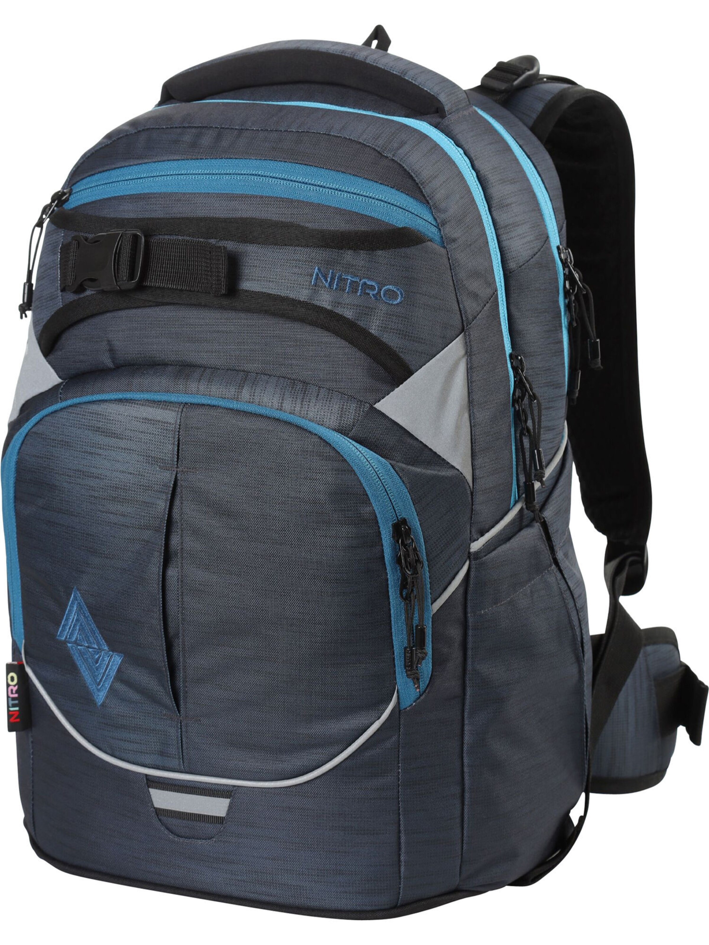 NitroBags Rugzak in Blauw: voorkant