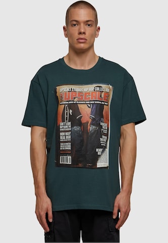 MT Upscale Тениска 'Upscale Magazine' в зелено: отпред