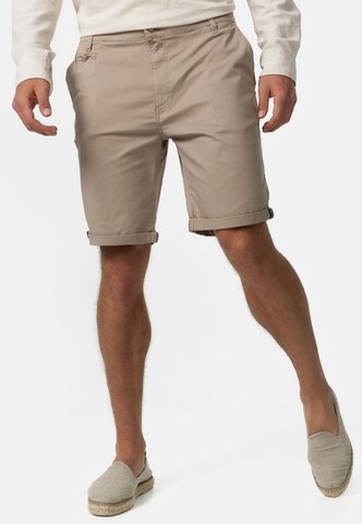 INDICODE JEANS Regular Shorts 'Creel' in Braun