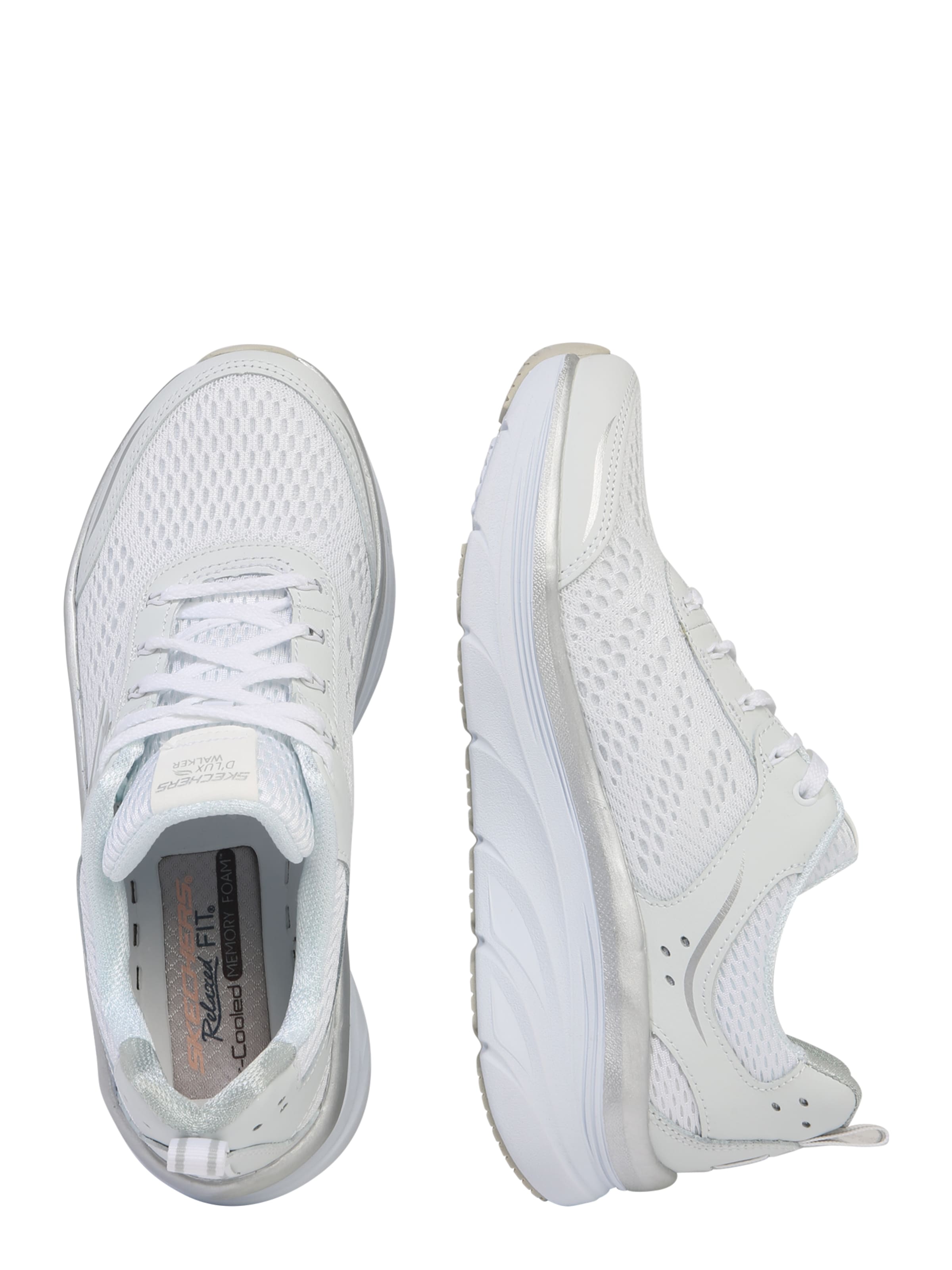 Baskets basses 'D´Lux Walker' SKECHERS en blanc