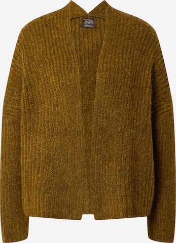 Herrlicher Knit Cardigan 'Alissa' in Green: front