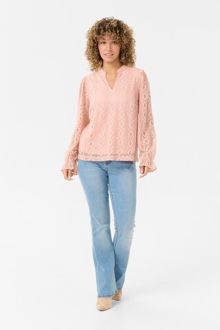 Cream Bluse 'Danika' in Pink