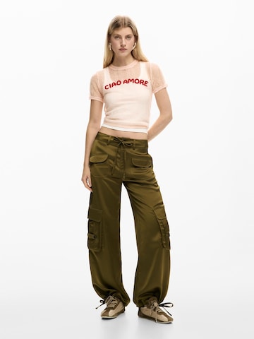 Desigual Sveter 'With Message' - Ružová