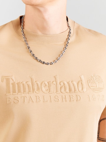 TIMBERLAND Majica 'ESTABLISHED 1973' | rjava barva