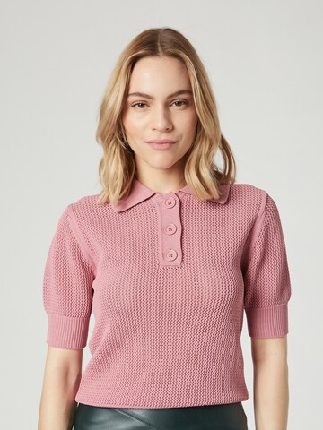 Guido Maria Kretschmer Women - Top de malha 'Eunice' em rosa: frente