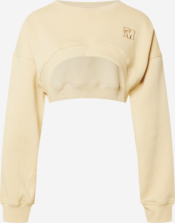 Sweat-shirt 'Bacel' Motel en jaune : devant