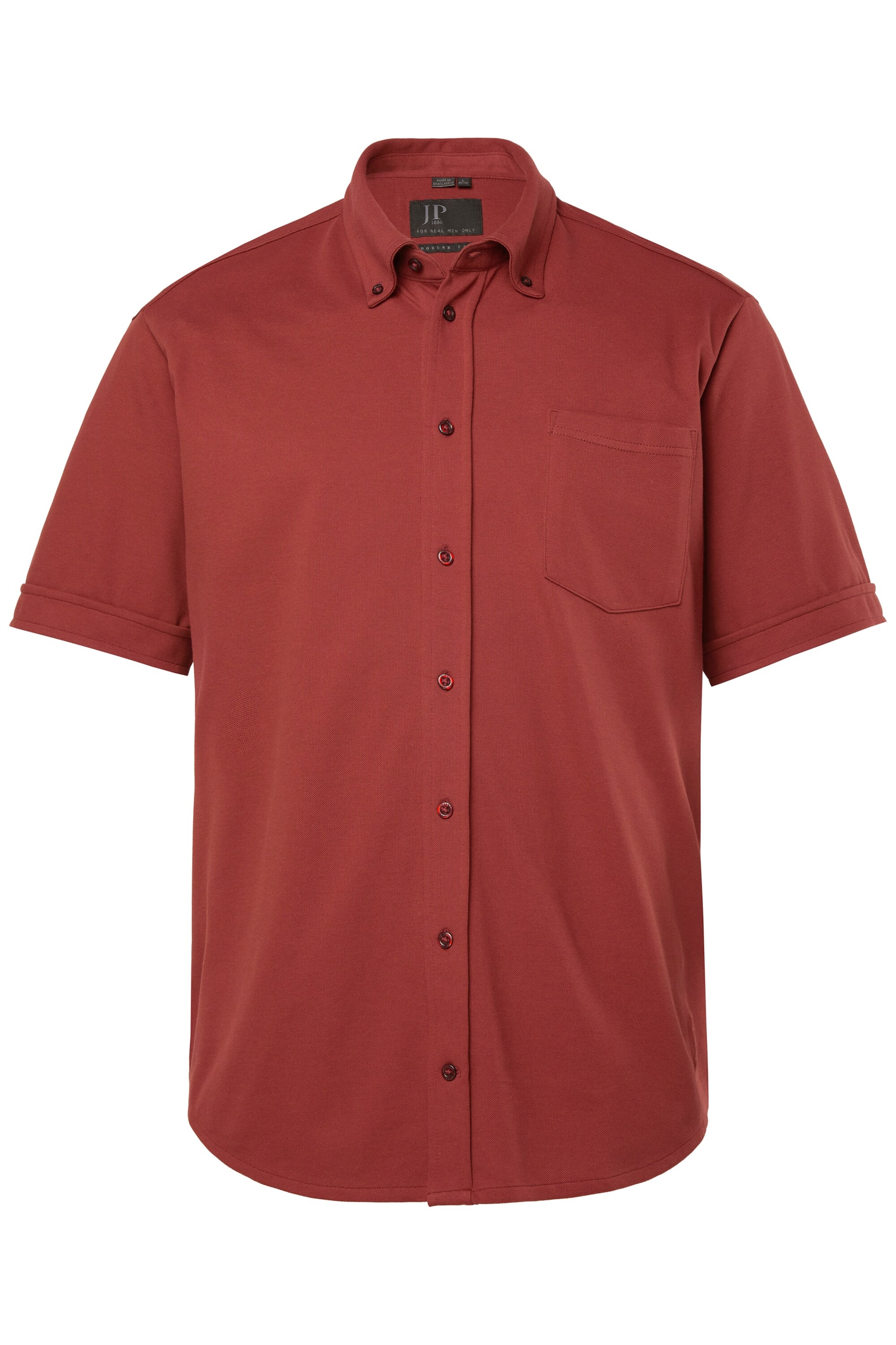 JP1880 Regular Fit Hemd in Braun: Vorderseite